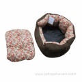 Flower shape fabric dog bed pet beds